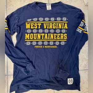 WVU Mountaineers PINK Long Sleeve Top
